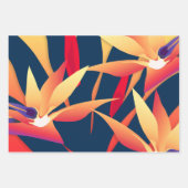 極楽鳥の熱帯 ラッピングペーパーシート (正面)