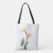 極楽鳥の花の絵 トートバッグ (裏面)