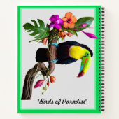 『極楽鳥図』 ノートブック (裏面)