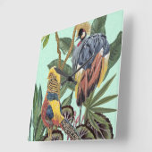 極楽鳥大鳥 スクエア壁時計 (傾斜)