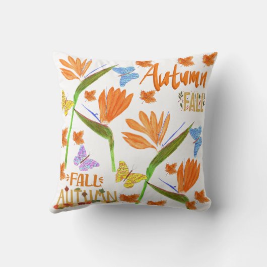 極楽鳥秋 クッション (裏面)