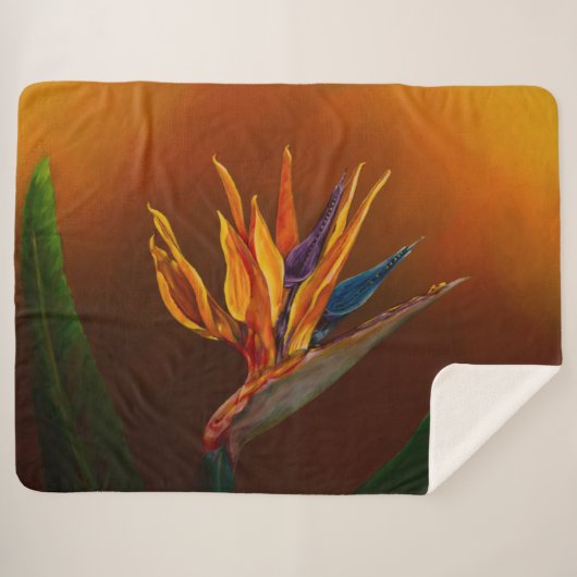 極楽鳥花 シェルパブランケット (正面(横))