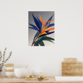 極楽鳥花 ポスター (キッチン)