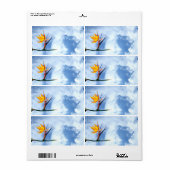 極楽鳥花 ラベル (フルシート)