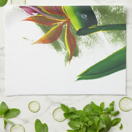 極楽鳥 キッチンタオル (折り畳み)