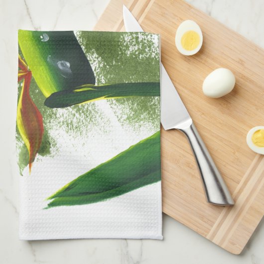 極楽鳥 キッチンタオル (四つ折り)