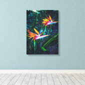 極楽鳥 キャンバスプリント (インサイチュ (ウッドフロア))