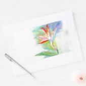 極楽鳥 長方形シール (封筒)