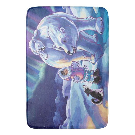 極歯絵画骨 バスマット (正面縦)