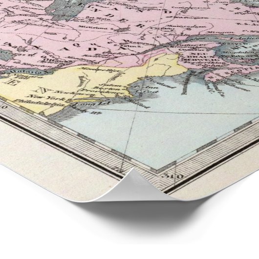 極海の地図 ポスター (角)