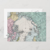 極海の地図 ポストカード (正面/裏面)