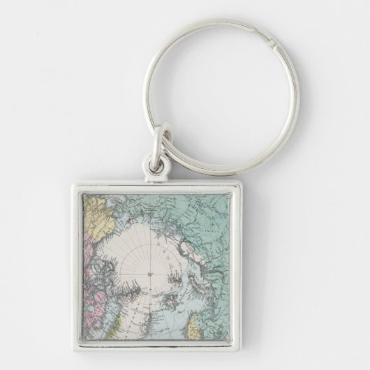 極海地図 キーホルダー (正面)