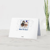 「極渦」誕生日カードかわいいバセットハウンド付き カード (裏面)