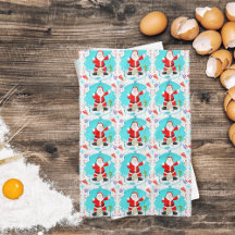 極熊おもしろい模様のサンタアイス魚釣り