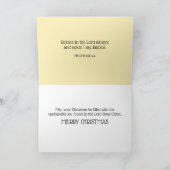 極熊が感動的キリスト教のクリスマスを切り裂いた シーズンカード (内部)