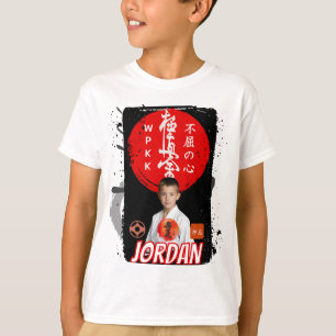 極真空手フォト ホワイト キッズTシャツ Tシャツ