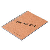 極秘のノート(80ページB&W) ノートブック (左側)