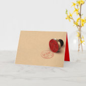 極秘の分類されたインクスタンプ カード (黄色い花)