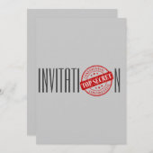 極秘招待 招待状 (正面/裏面)