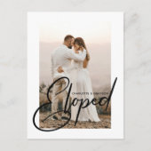 極秘結婚式の写真　結婚おめでとうの記念撮影 案内ポストカード (正面)