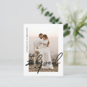 極秘結婚式の写真　結婚おめでとうの記念撮影 案内ポストカード (スタンド正面)