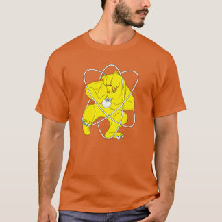 極秘都市ジェレズノゴルスクの原子熊の旗 i tシャツ