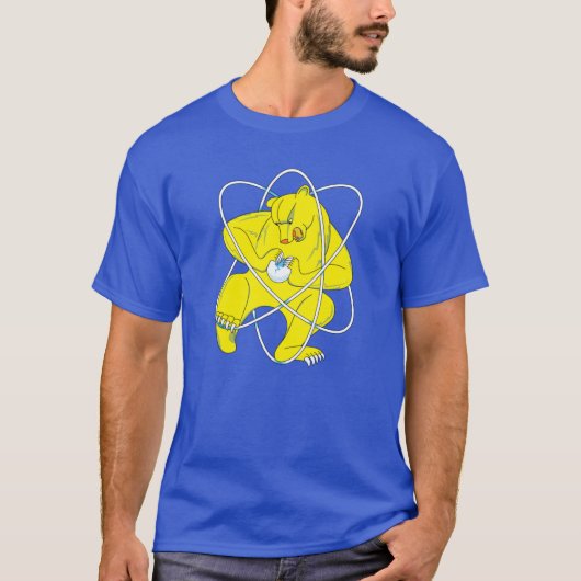極秘都市ジェレズノゴルスクの原子熊の旗 Tシャツ (正面)