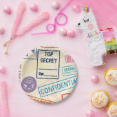 極秘-保って下さい ペーパープレート (パーティー)