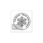 極秘 | 北極支部 木製スタンプ アート ラバースタンプ (インプリント)