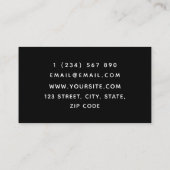 極端なオフロード車スポーツカーエンジン修理 名刺 (裏面)