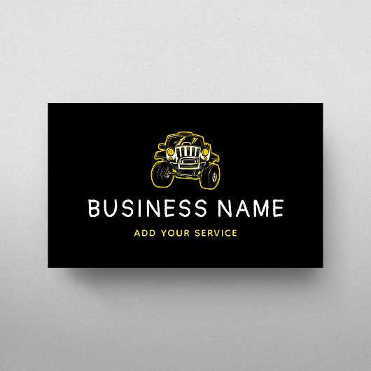 極端なオフロード車スポーツカーエンジン修理 名刺