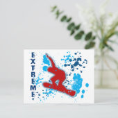 極端なスノーボード ポストカード (スタンド正面)