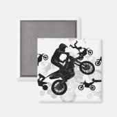 極端なモトクロススタントメン マグネット (正面/裏面)