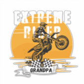 極端なライダーおじいちゃん シール (正面)