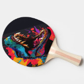 極端な恐竜ブルーTレックス子供 卓球ラケット (横)