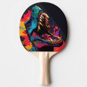 極端な恐竜ブルーTレックス子供 卓球ラケット (正面)