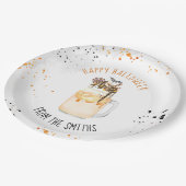 極端な熱狂するミルクシェイクハロウィーントリックまたは治療 ペーパープレート (アングル)