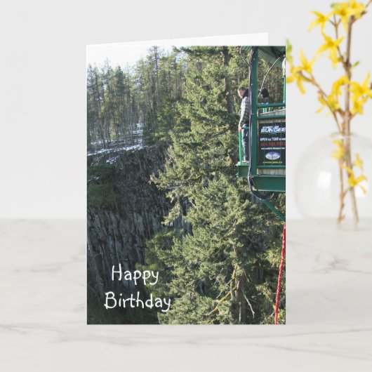 極端は誕生日の挨拶を遊ばします カード (黄色い花)