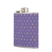 極紫の極小ハート フラスク (左)