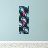 極緑遠くにスパイラル銀河系の宇宙 キャンバスプリント (インサイチュ (ウッドフロア))