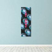 極緑遠くにスパイラル銀河系の宇宙 キャンバスプリント (インサイチュ (ウッドフロア))