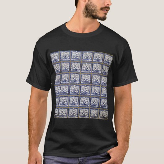 極致のブロッターの芸術メンズ黒のTシャツ Tシャツ (正面)