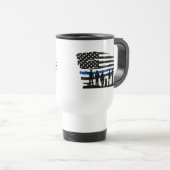 極薄の青い線, アメリカ警察応援, アメリカ国旗 トラベルマグ (正面右)