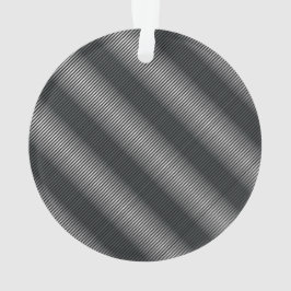 極薄の黒と白のグラデーション オーナメント