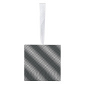 極薄の黒と白のグラデーション キューブオーナメント (右)