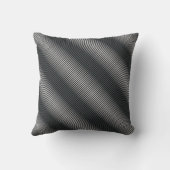 極薄の黒と白のグラデーション クッション (裏面)