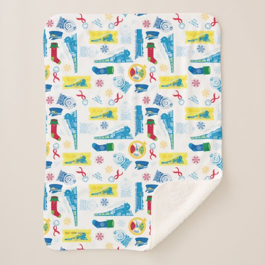 『極表現星』 |クリスマスアイコンパターン シェルパブランケット (正面)