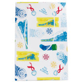 『極表現星』 |クリスマスアイコンパターン ミディアムペーパーバッグ (正面)