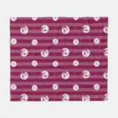 『極表現星』 |サンストライプのタクロース フリースブランケット (正面(横))