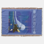 『極表現星』 |ノーザンライトのビンテージトラベル スローブランケット (正面)